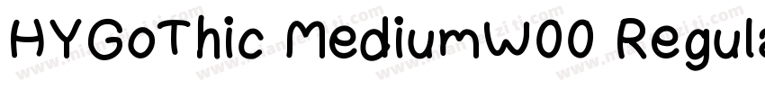 HYGoThic MediumW00 Regular Regular字体转换
